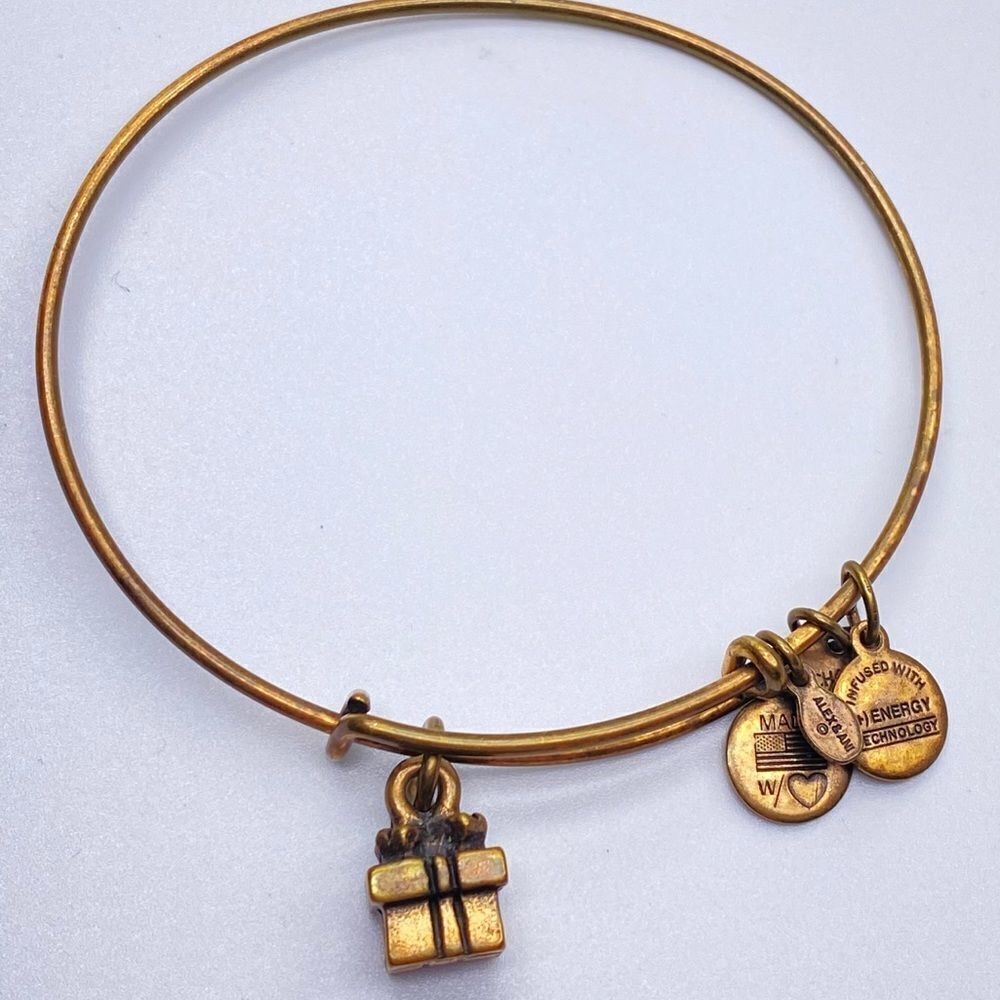 Alex‎ & Ani Gold tone Gift Present Bracelet bangle